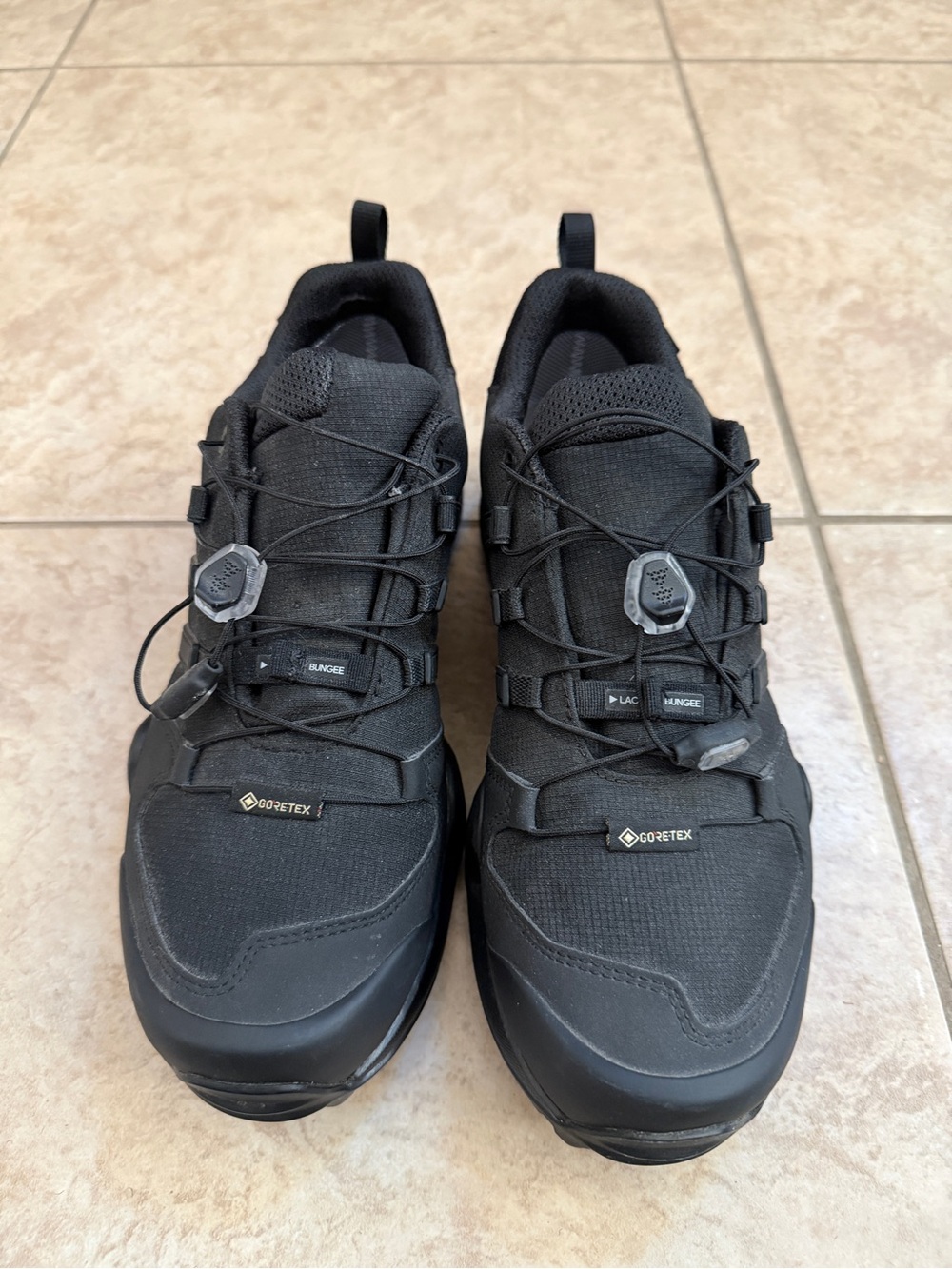 adidas Black GORE-TEX Lace-Up Trail Sneakers